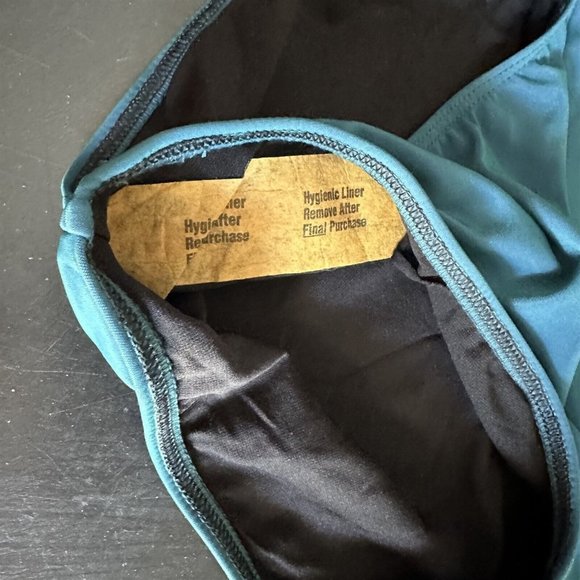 Jones New York Swimsuit One Piece Peacock Blue Ruched Bodice NEW Size 10 - Picture 3 of 7